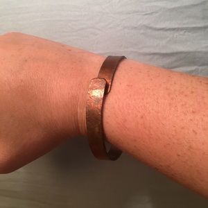 Adjustable copper cuff